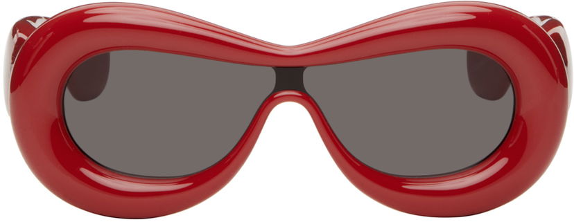 Слънчеви очила Loewe Red Inflated Mask Sunglasses Червено | LW40099I@0066A