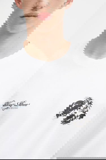 Тениска Filling Pieces Boxy Bouquet T-Shirt Бяло | 422520501122, 3