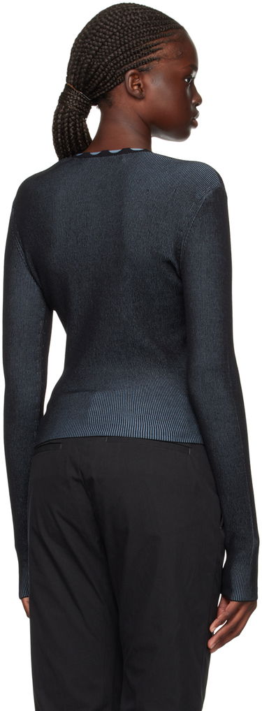 Пуловер Dion Lee Lace-Up Ribbed Cardigan Черно | C7222F23, 2