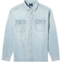 Риза John Elliott Princetown Denim Work Shirt Синьо | E093G105570A, 1