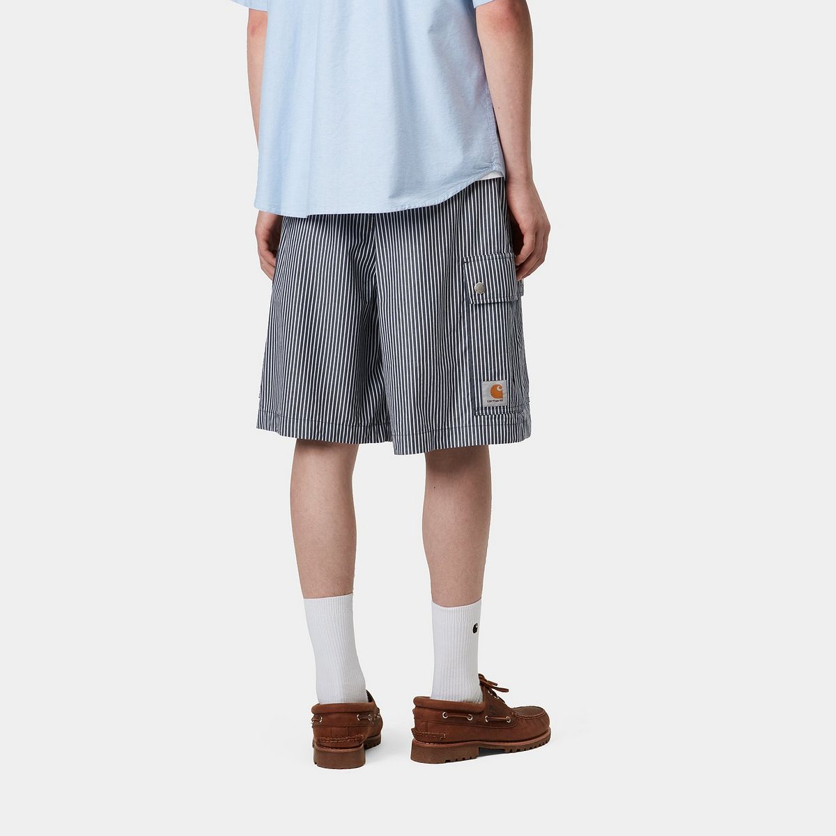 Къси панталони Carhartt WIP Carhartt WIP Notus Striped Cargo Shorts Тъмно синьо | I034518_7, 1