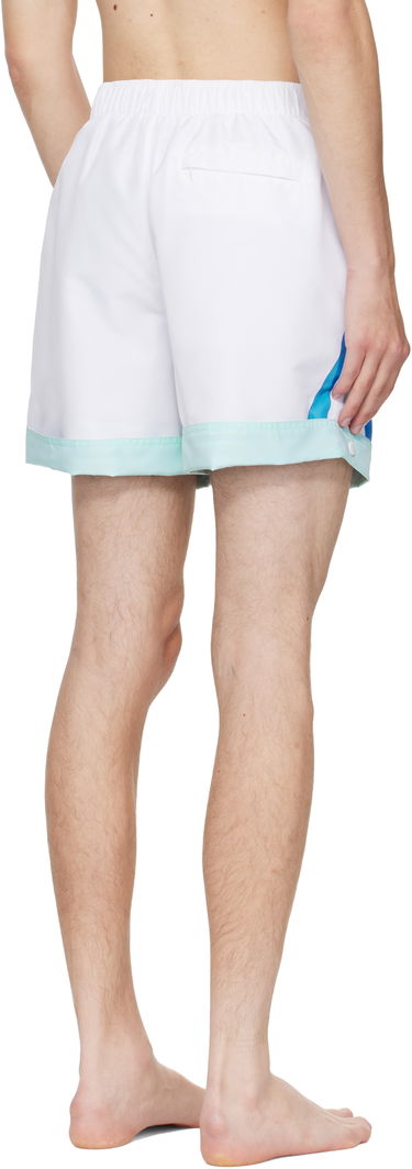 Бански Casablanca Casablanca Logo Swim Shorts Бяло | MPF25-SWM-065-01, 2