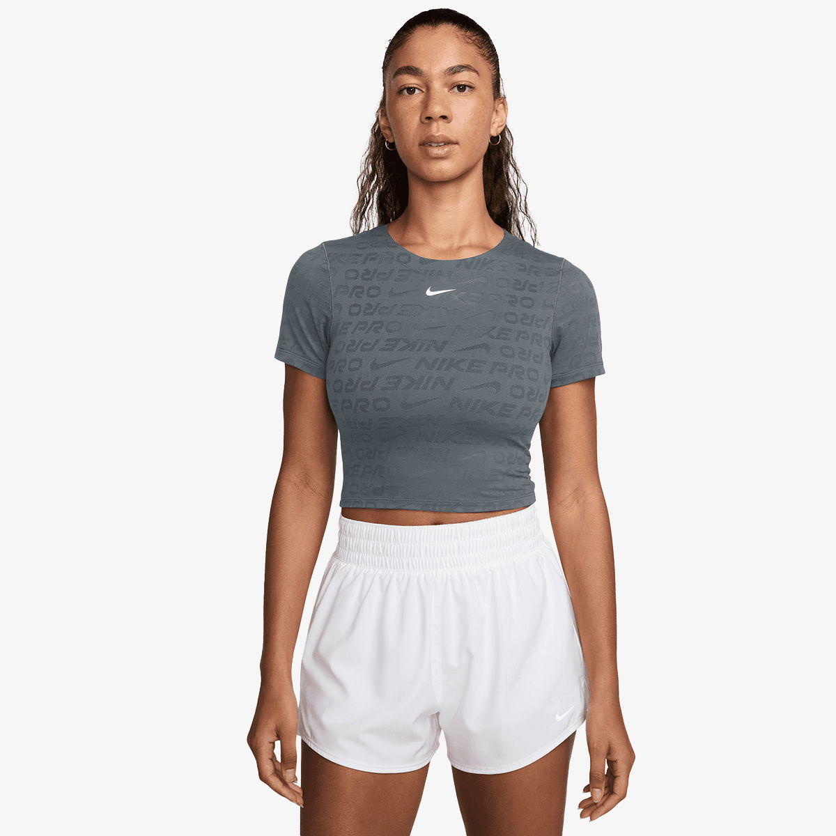 Съкратен топ Nike Pro Dri-FIT Short Sleeve Training Crop Top undefined | HJ2285-478, 0
