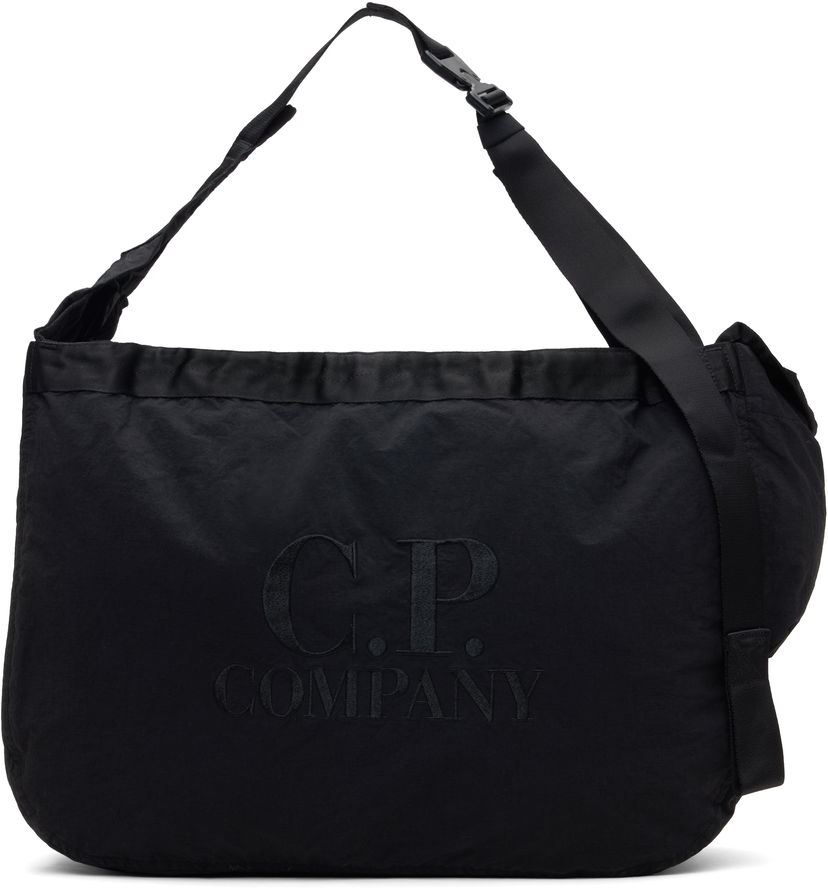 Голяма пазарска чанта C.P. Company Plain Paper Touch Tote Черно | 17CMAC208A-110188G