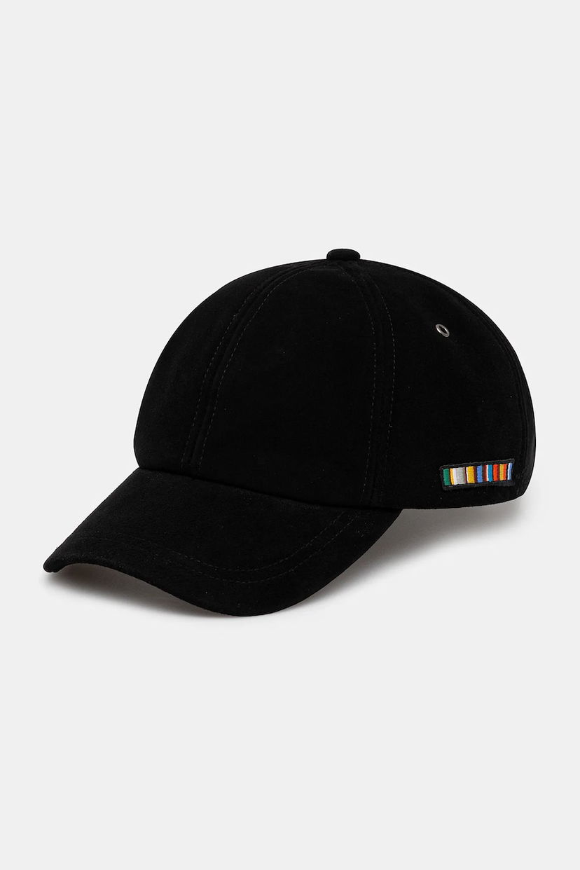 Шапка с козирка Paul Smith Paul Smith Suede Baseball Cap Черно | M1A.987DT.T660