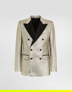 Double-breasted Lamé Jacquard Tuxedo Jacket