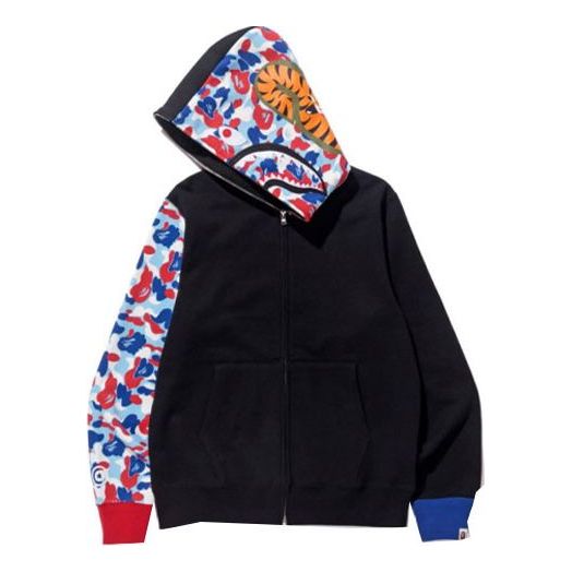 Суитчър BAPE Bathing Ape Shark Camo Full Zip Hoodie Многоцветен | 001ZPD701034X