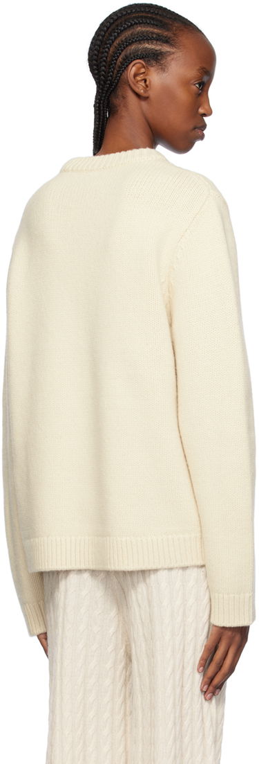 Пуловер TOTEME Multi-Rib Knit Sweater Бяло | 241-WRT1030-YA0007, 2