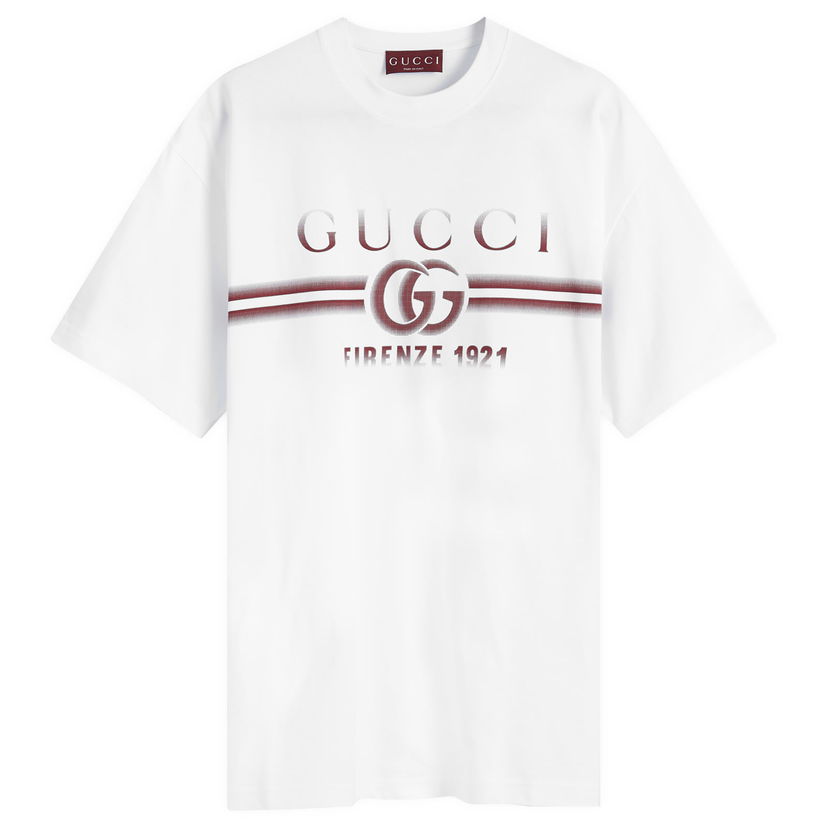 Тениска Gucci Interlocking Logo T-Shirt Бяло | 785345-XJGKJ-9541