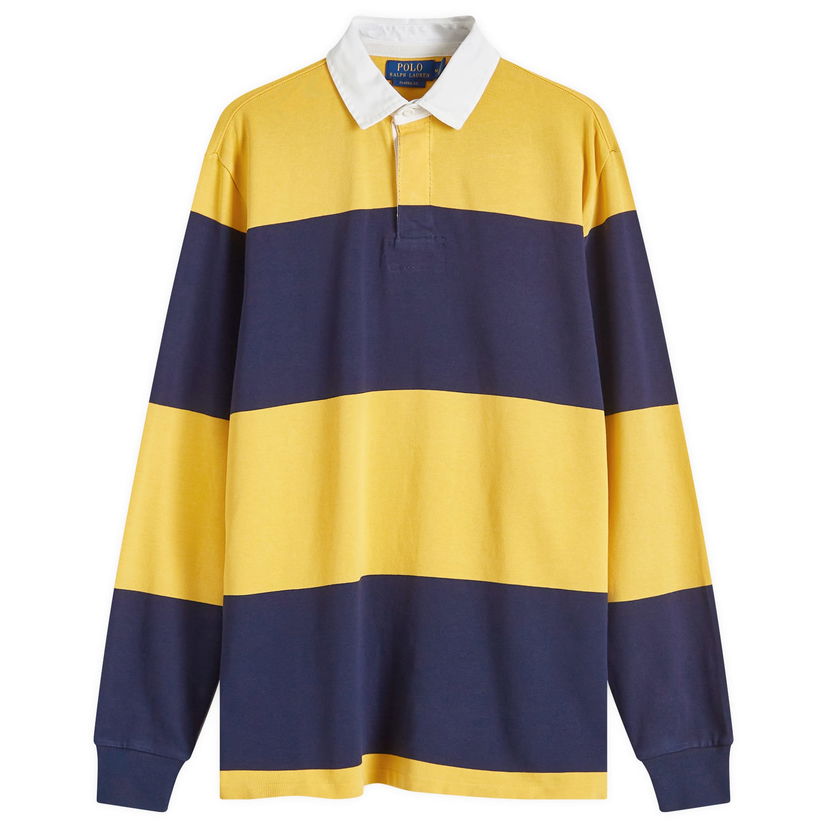 Поло тениска Polo by Ralph Lauren Block Stripe Rugby Shirt Жълто | 710941594004