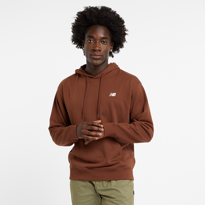 Суитчър New Balance Men's Hoodie Кафяво | NBMT41508ROK, 0