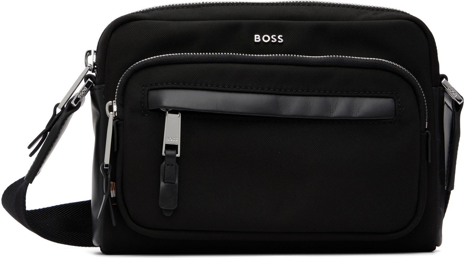 Чанта през рамо BOSS Logo Hardware Crossbody Bag Черно | 50548010, 0