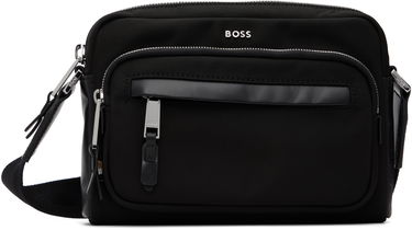 Чанта през рамо BOSS Logo Hardware Crossbody Bag Черно | 50548010, 0