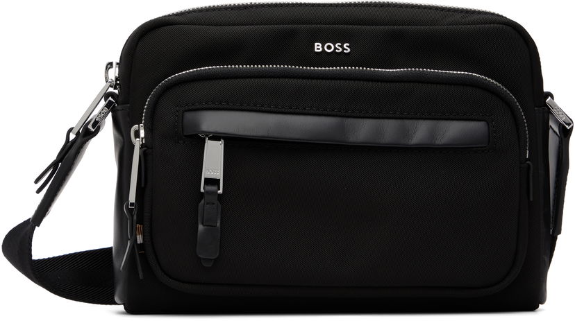 Чанта през рамо BOSS Logo Hardware Crossbody Bag Черно | 50548010