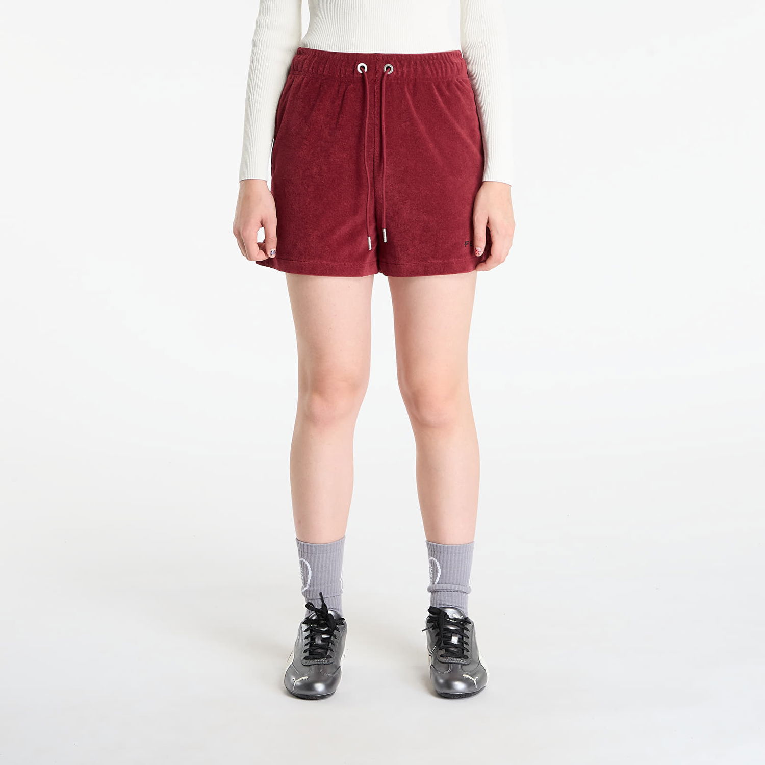 Къси панталони Puma FENTY Towel Terry Track Short Team Бургунди | 63540590, 0