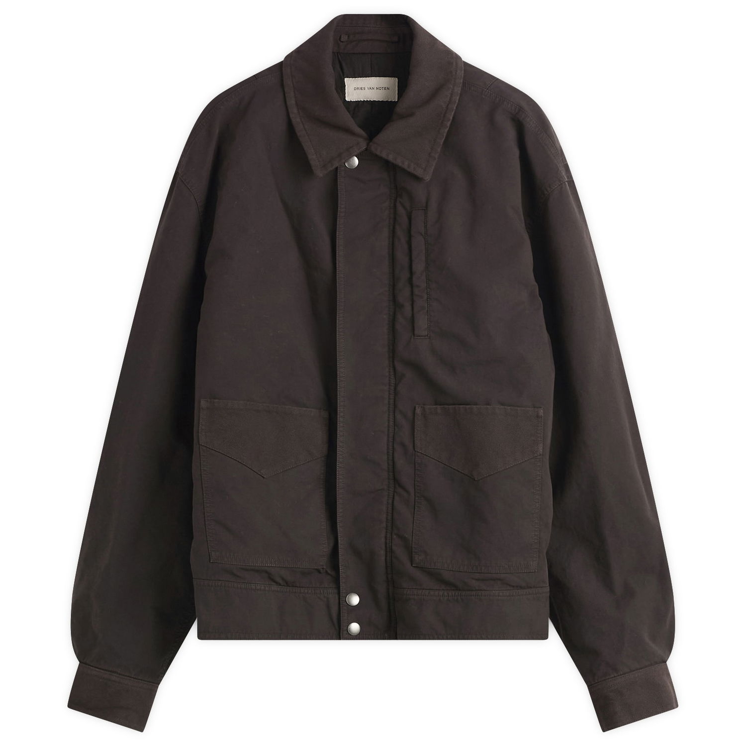 Яке Dries Van Noten Dries Van Noten Double Weave Cotton Jacket, Size Large Кафяво | 252-020577-2101-703, 0