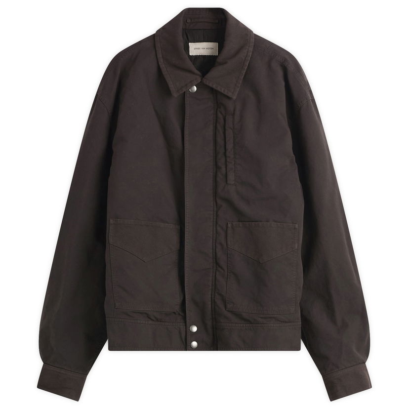 Яке Dries Van Noten Dries Van Noten Double Weave Cotton Jacket, Size Large Кафяво | 252-020577-2101-703