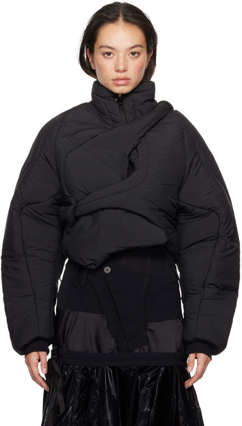 Пухо яке Ottolinger Ottolinger Asymmetrical Padded Jacket Черно | 1090603921, 0