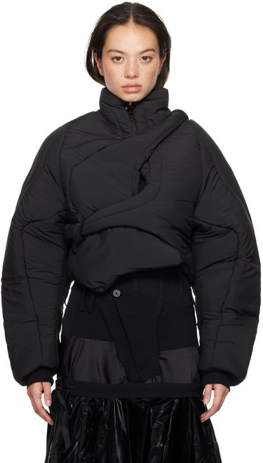 Пухо яке Ottolinger Ottolinger Asymmetrical Padded Jacket Черно | 1090603921, 0