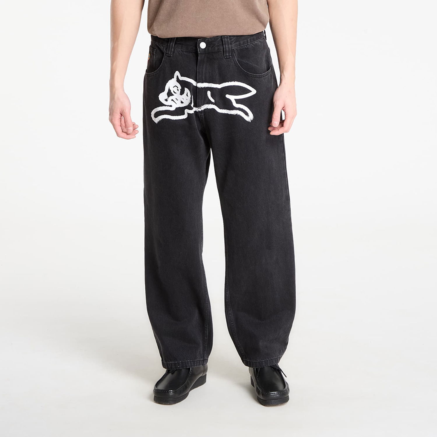 Дънки BILLIONAIRE BOYS CLUB Spray Paint Running Dog Double Scoop Denim Pants Черно | IC25485 Black, 0