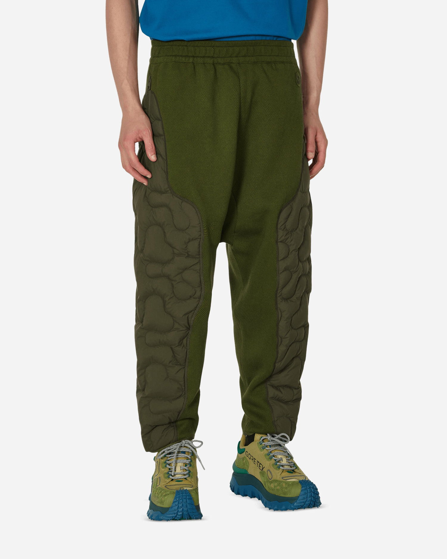 Спортни панталони Moncler Salehe Bembury Padded Зелено | 8H00001M3277 83C, 1