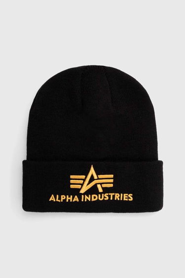 Шапка Alpha Industries 3D Beanie Черно | 168910.583, 0
