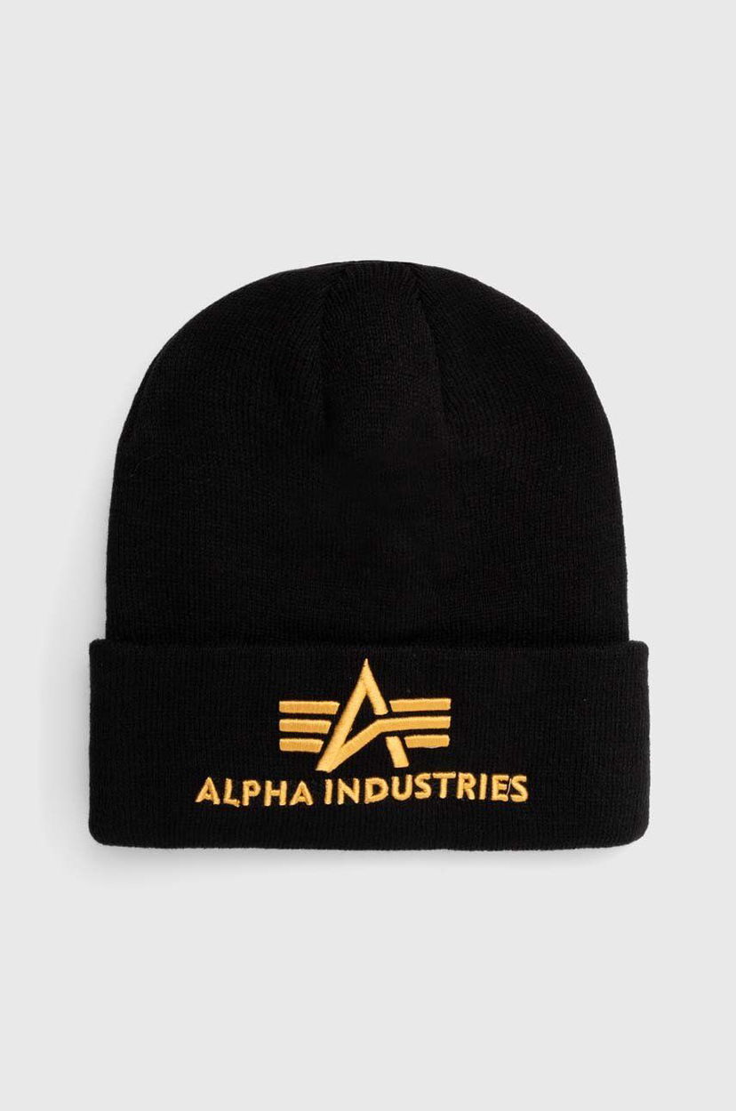 Шапка Alpha Industries 3D Beanie Черно | 168910.583