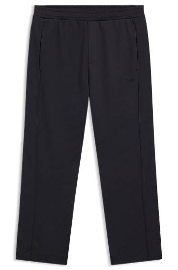 Regular-fit tracksuit bottoms with quilted jacquard