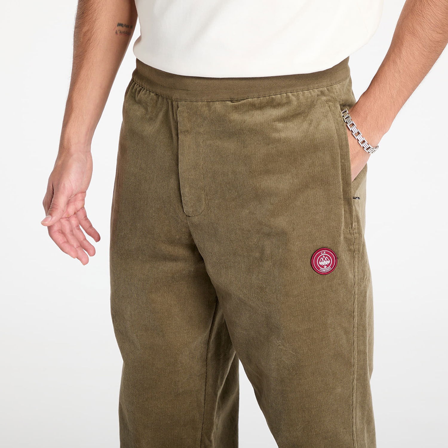 Спортни панталони adidas Originals C.P. COMPANY x SPZL Corduroy Pants Зелено | JH1442, 1
