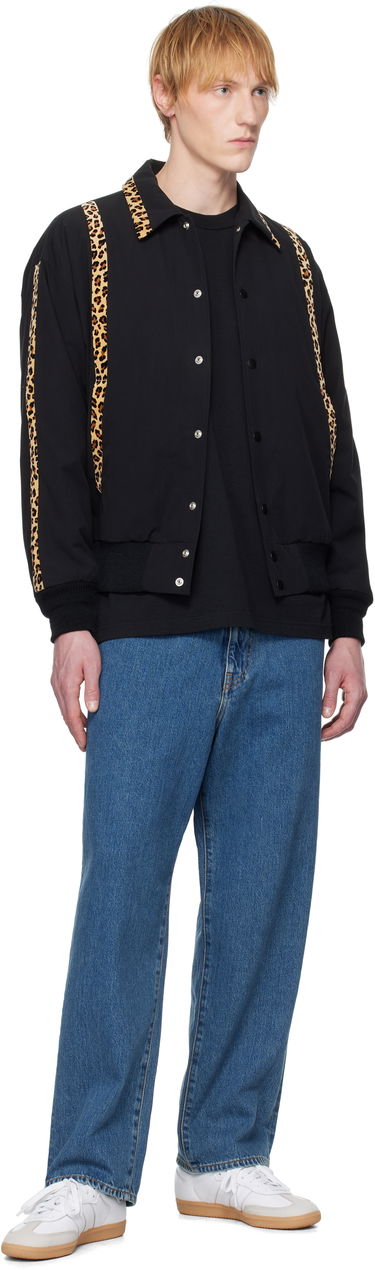 Яке бомбър WACKO MARIA WACKO MARIA 50's Leopard Trim Jacket Черно | 25SS-WMO-BL14, 3