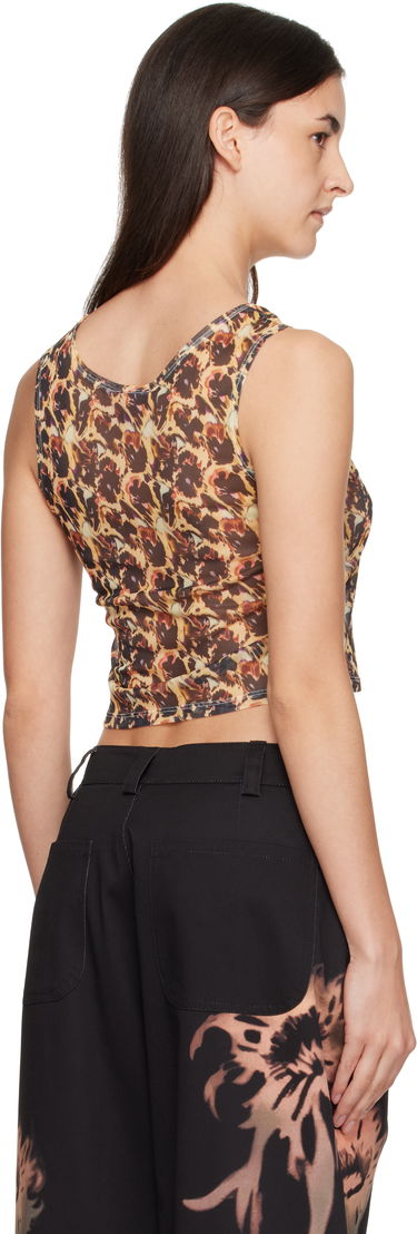 Потник Collina Strada Collina Strada Leopard Peony Dachi Cardio Top Жълто | XX3022, 2