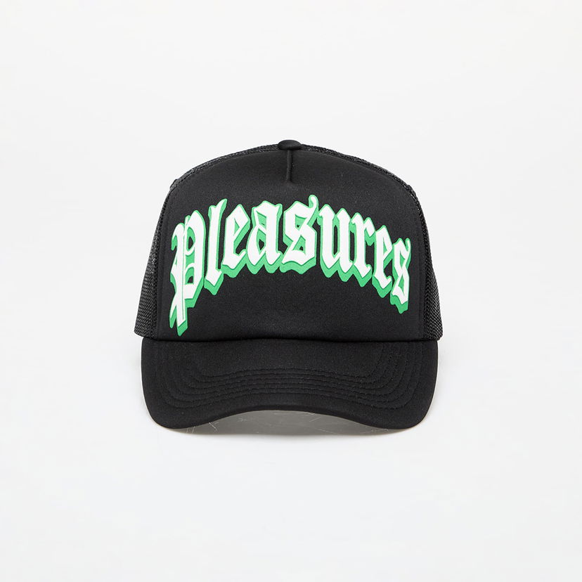 Шапка с козирка Pleasures Twitch Trucker Cap Черно | P24SP064 BLACK