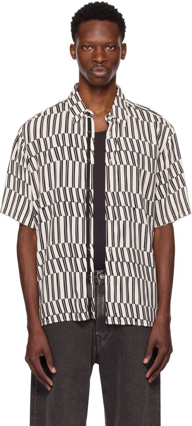 Риза rag & bone Rag & Bone Dalton Printed Short Sleeve Shirt Многоцветен | MBW25PA026LVML, 0