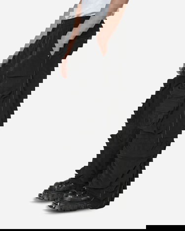 Карго панталони Diesel Wrinkled Nylon Canvas Cargo Pants Черно | A105030HJAE 9XX, 2