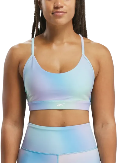 Сутиен Reebok Reebok Lux Strappy AOP Sports Bra Синьо | 100075362, 0