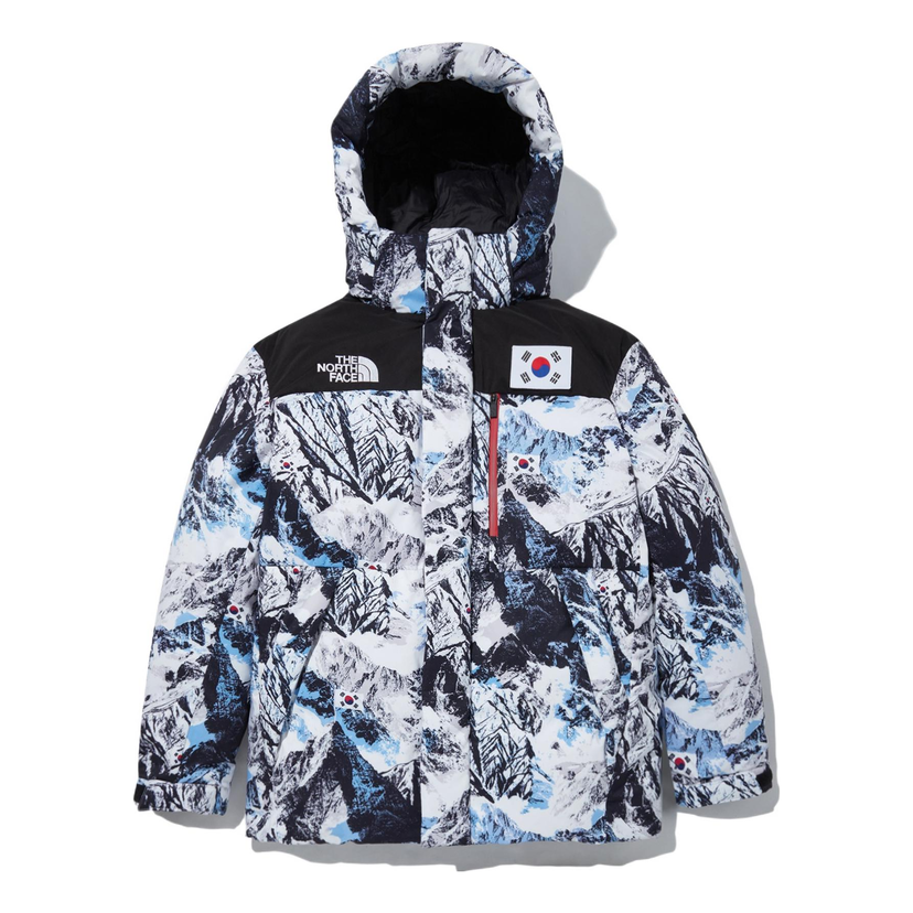 Парка The North Face Olympic Team Korea Printed Jacket Синьо | OJ1DM54J