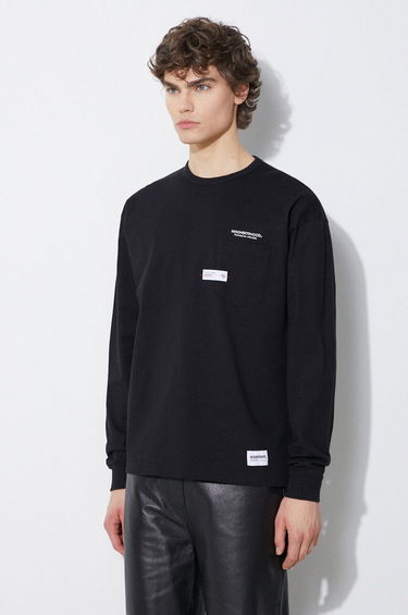 Тениска Neighborhood NEIGHBORHOOD Classic-P Crewneck Long Sleeve T-Shirt Черно | 241FPNH.CSM05, 3