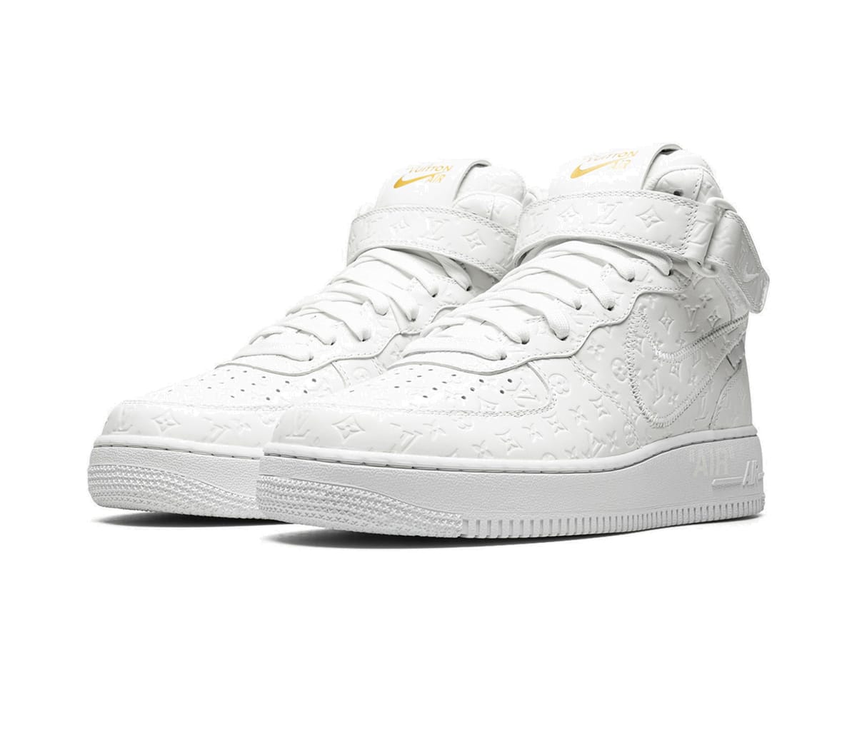 Кецове и обувки Nike Louis Vuitton By Virgil Abloh x Air Force 1 Mid Бяло | MS0222, 1