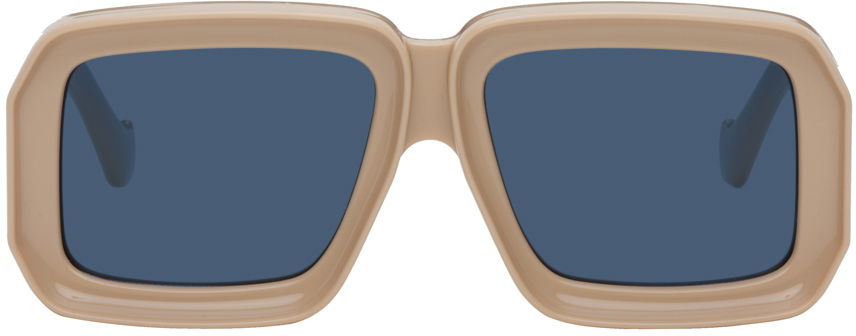 Слънчеви очила Loewe Beige Paula's Ibiza Diving Mask Sunglasses Бежово | LW40064U@5657V, 0