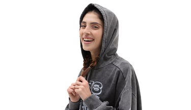 Суитчър Vans Symbolism Oversized Hoodie Сиво | VN0A7RNEBLK, 4