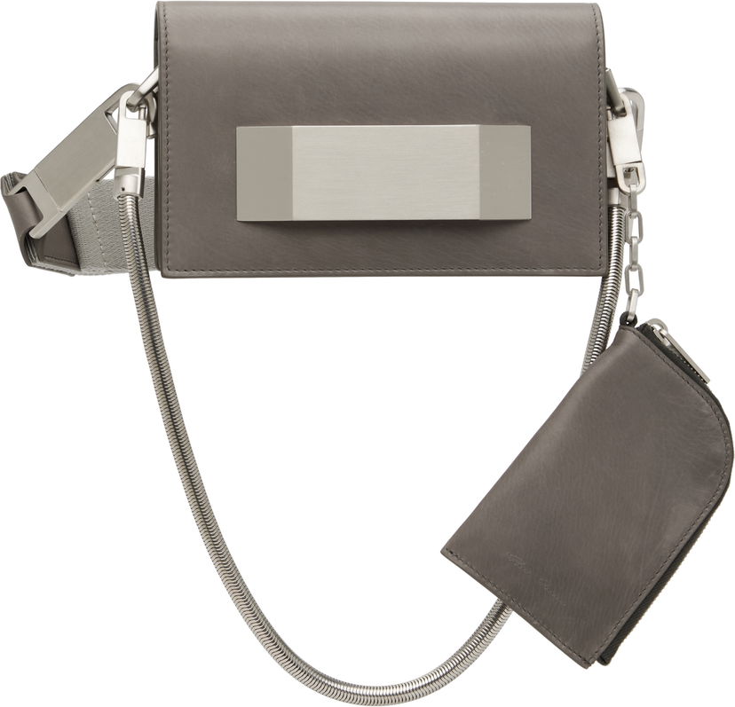 Чанта през рамо Rick Owens Rick Owens Concordians Mini Griffin Bag Сиво | RA02E0741 LCAWEH