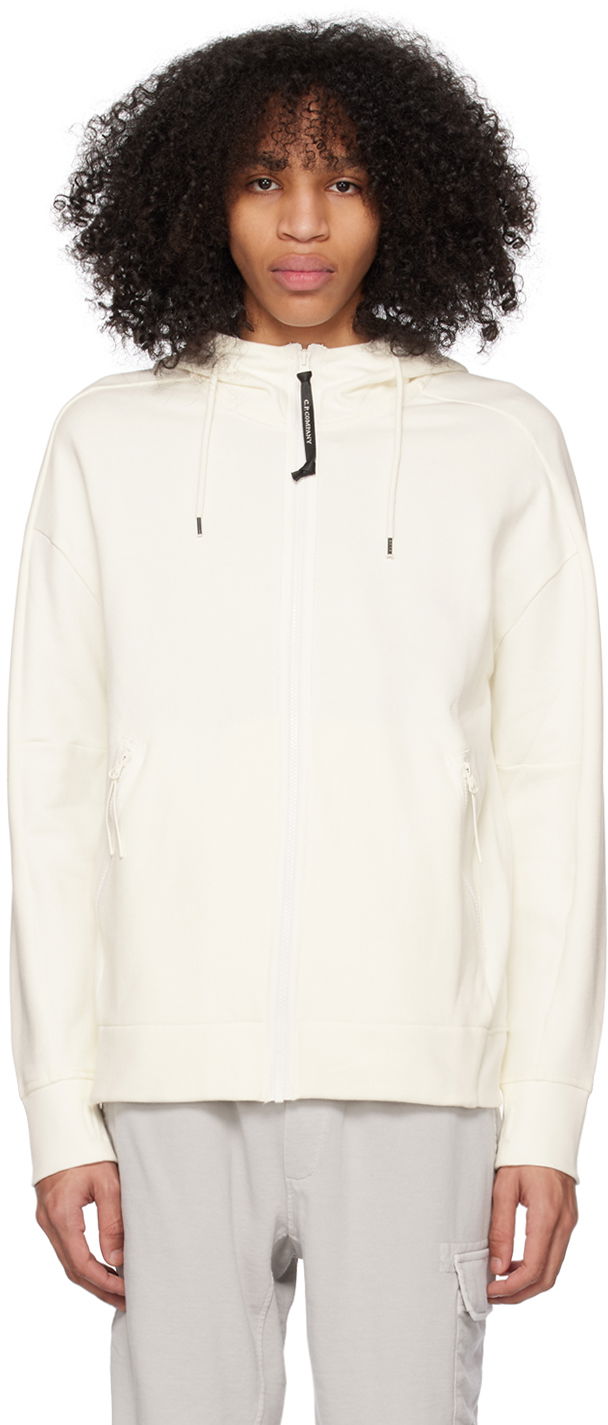 Суитчър C.P. Company Goggle Hoodie Бяло | 14CMSS082A-005086W, 0