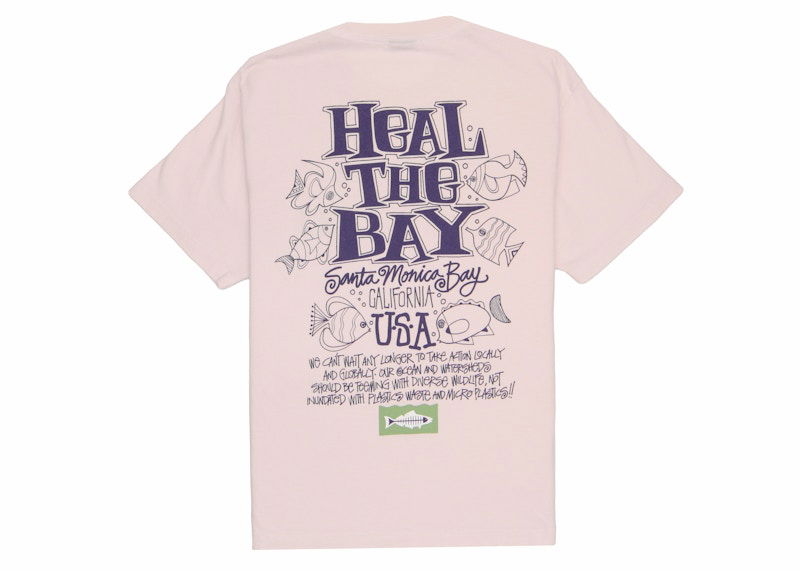 Тениска Stüssy Heal The Bay T-Shirt Розово | 1924911_BLAC