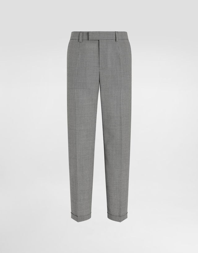 Dolce & Gabbana Tailored Wool Houndstooth Pants