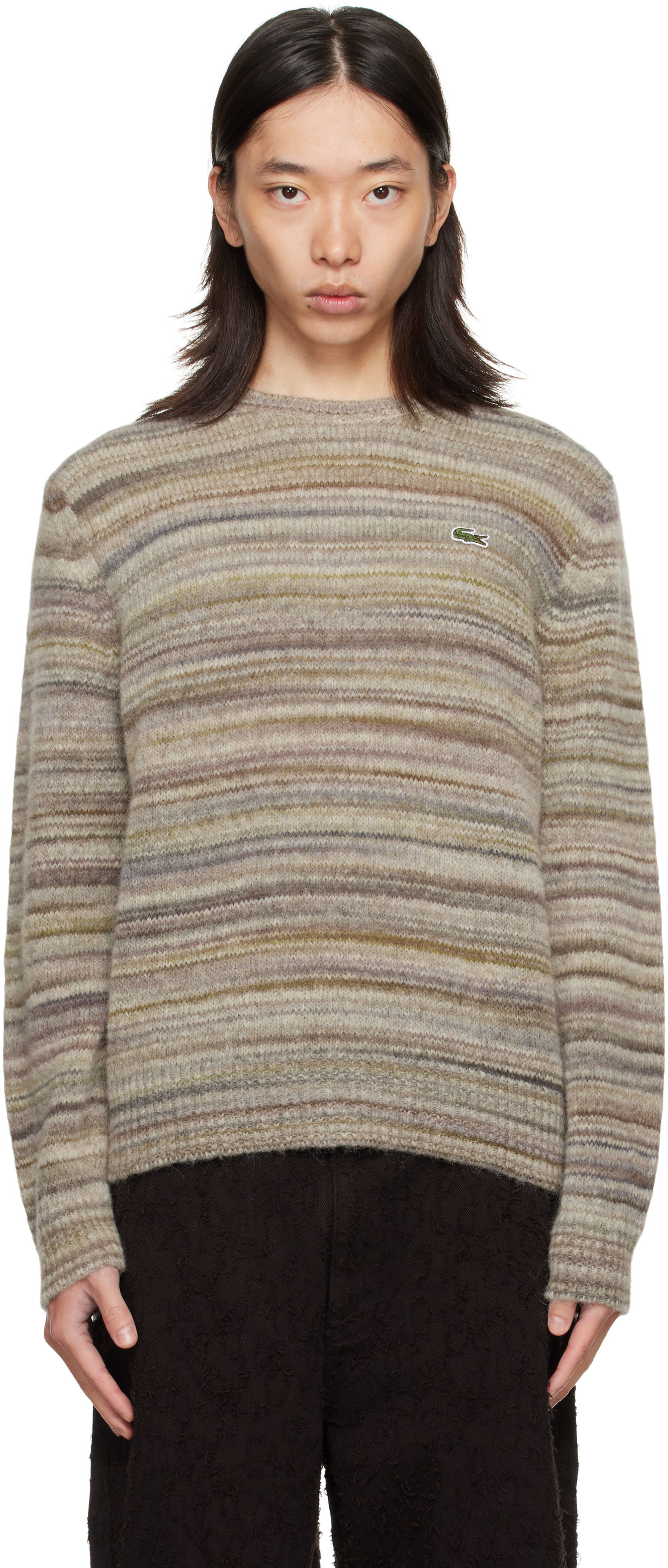 Пуловер Lacoste Lacoste Knit Alpaca and Wool Blend Sweater Бежово | AH5221_9IP, 0