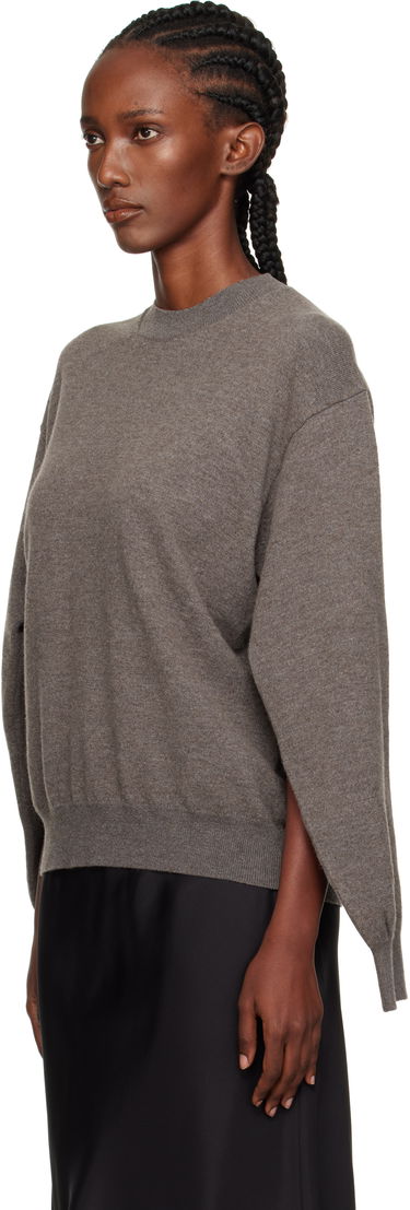 Пуловер Róhe Róhe Crew-Neck Sweater Сиво | 416-23-318, 3