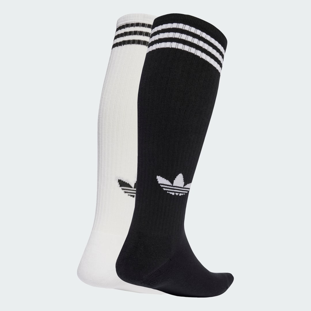Чорапи adidas Performance 3-Stripes Knee Socks - 2 Pairs Черно | JV7413, 0