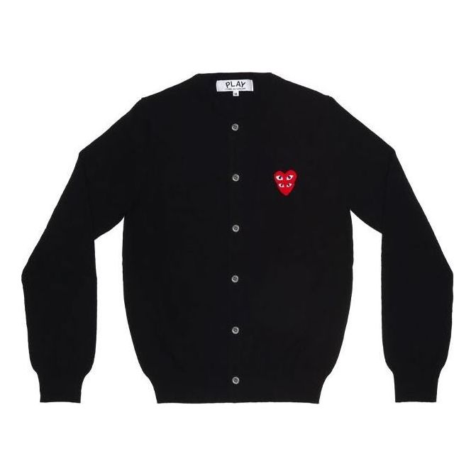 Пуловер Comme des Garçons COMME des GARCONS PLAY Cardigan with Red Heart Emblem Черно | AZ-N075-051-1, 0
