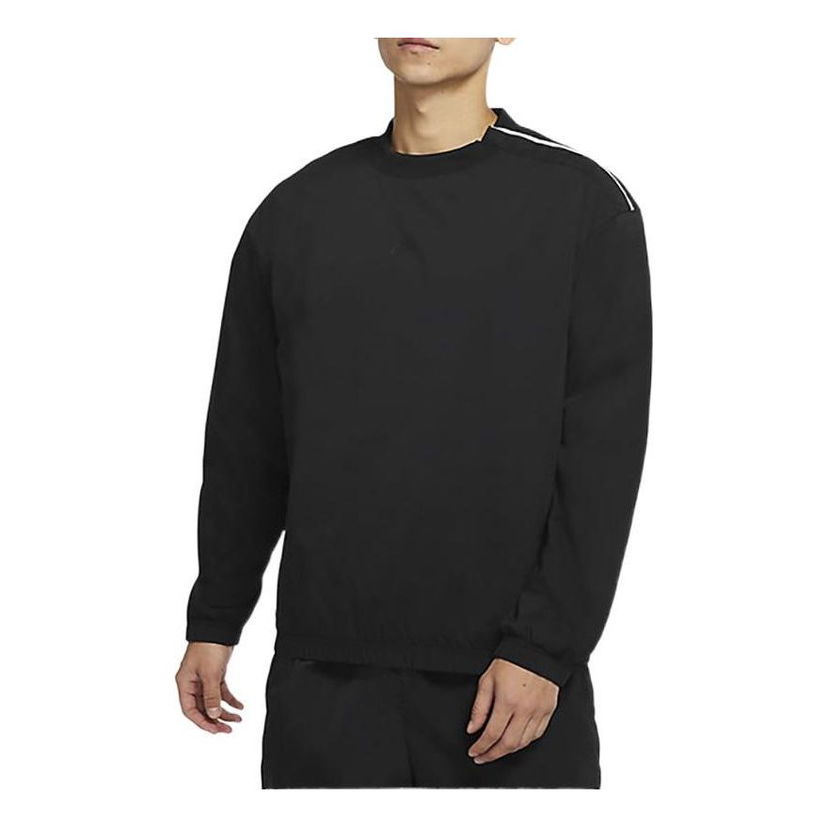Суитчър Nike Stripe Logo Round Neck Pullover Черно | DD7017-010
