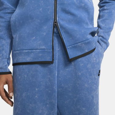 Суитчър Nike Tech Fleece Wash Full-Zip Hoodie Синьо | DM6515-407, 2